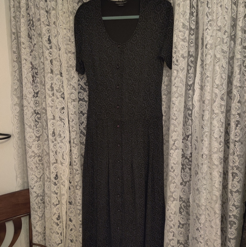 Theo Miles Black maxi dress with pockets Size M